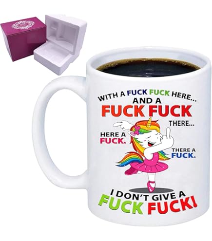 „Back The F Up“ Kaffeetasse – 325 Ml, Spülmaschinenfest & Witziger Druck (beidseitig)