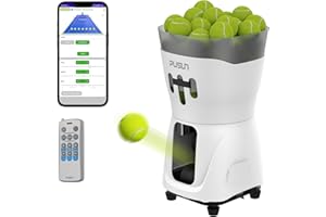 PUSUN PT-MINI PRO-Tennis Ball Machines - APP Controlled, 65+ Ball Capacity, 8-60km/h Speed Adjustment, 3-5 Hours Battery Life