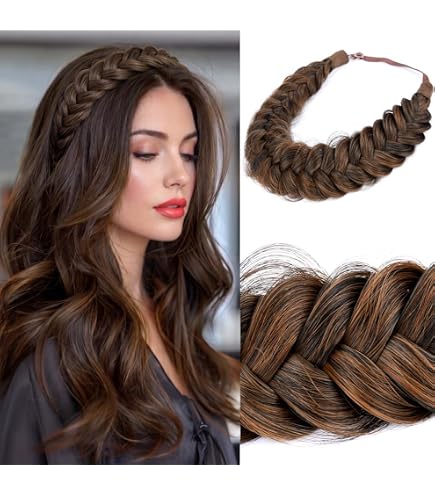 Amazon.com : Christie Brinkley Thick Braid Headband Color Ht10 Med