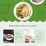 Ask Packaging 50 Pack Bagasse Bowls 240ml 8oz Disposable Compostable view 5