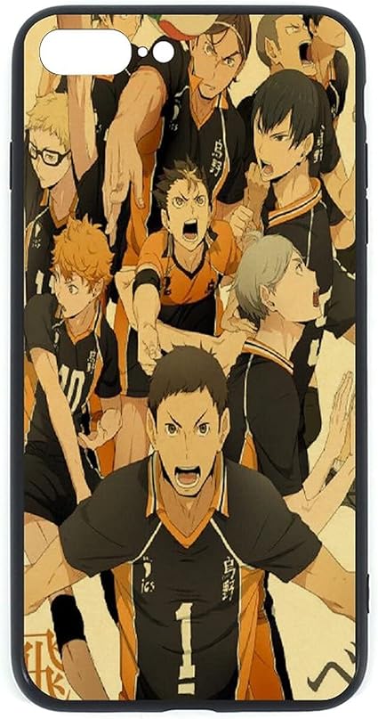 Amazon ハイキュー 新型 鏡面 強化ガラス ハードケース アニメ 漫画 スマホケース スマホカバー Iphone7plus 8plusアイフォン 対応 保護ケース 携帯電話の殻 Tpuバンパー 耐衝撃 すり傷防止 ケース カバー 通販