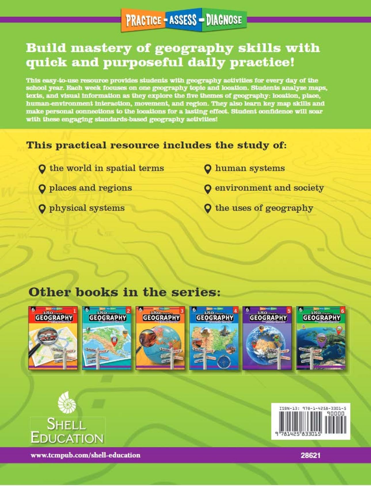 180 Days™: Social Studies, Geography for Kindergarten Practice Workbook for Classroom and Home, Cool and Fun Practice Created by Teachers (180 Days of Practice) Feb 27, 2018