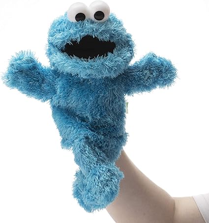 blue monster hand puppet