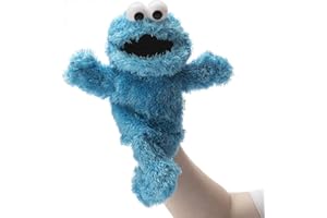 Wornma The Muppets Movie Soft Stuffed Plush Toy Cookie Monster Hand Puppet, Blue Monster