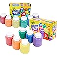 Crayola Washable Kids Paint, 12 Count, Amazon Exclusive, Gift, Assorted and Glitter