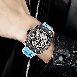 TSAR BOMBA Men's Automatic Watch Mechanical Tonneau