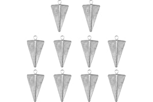 Zsrivk Fishing Weights Pyramid Sinkers Kit Bullet Fishing Weights Sinkers for Ocean Saltwater Surf Fishing Gear Tackle 1oz 2oz 3oz 4oz