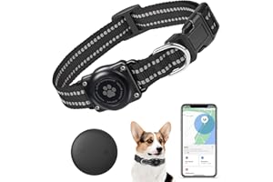 Vebiso GPS Tracker for Dogs, Mini GPS Cat Tracker, Smart Pet Activity Tracker (iOS Only), No Monthly Fee, Compatible with Apple Find My, Anti-Lost, Finder Tag for Vehicles/Pets/Kids/Items (1 Pack)