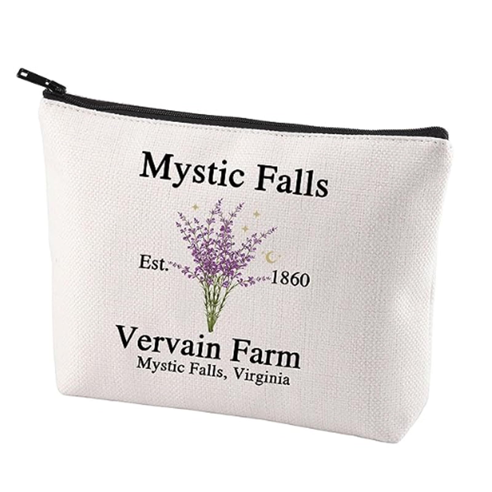 Vampire Tv Show Makeup Bag TVD Originals Vampires Mystic Falls Vervain Farm Est 1860 Cosmetic Bag (Vervain Farm B EU)