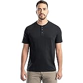 Wrangler Mens Short Sleeve Recycled Slub Jersey Workwear Henley T-Shirt