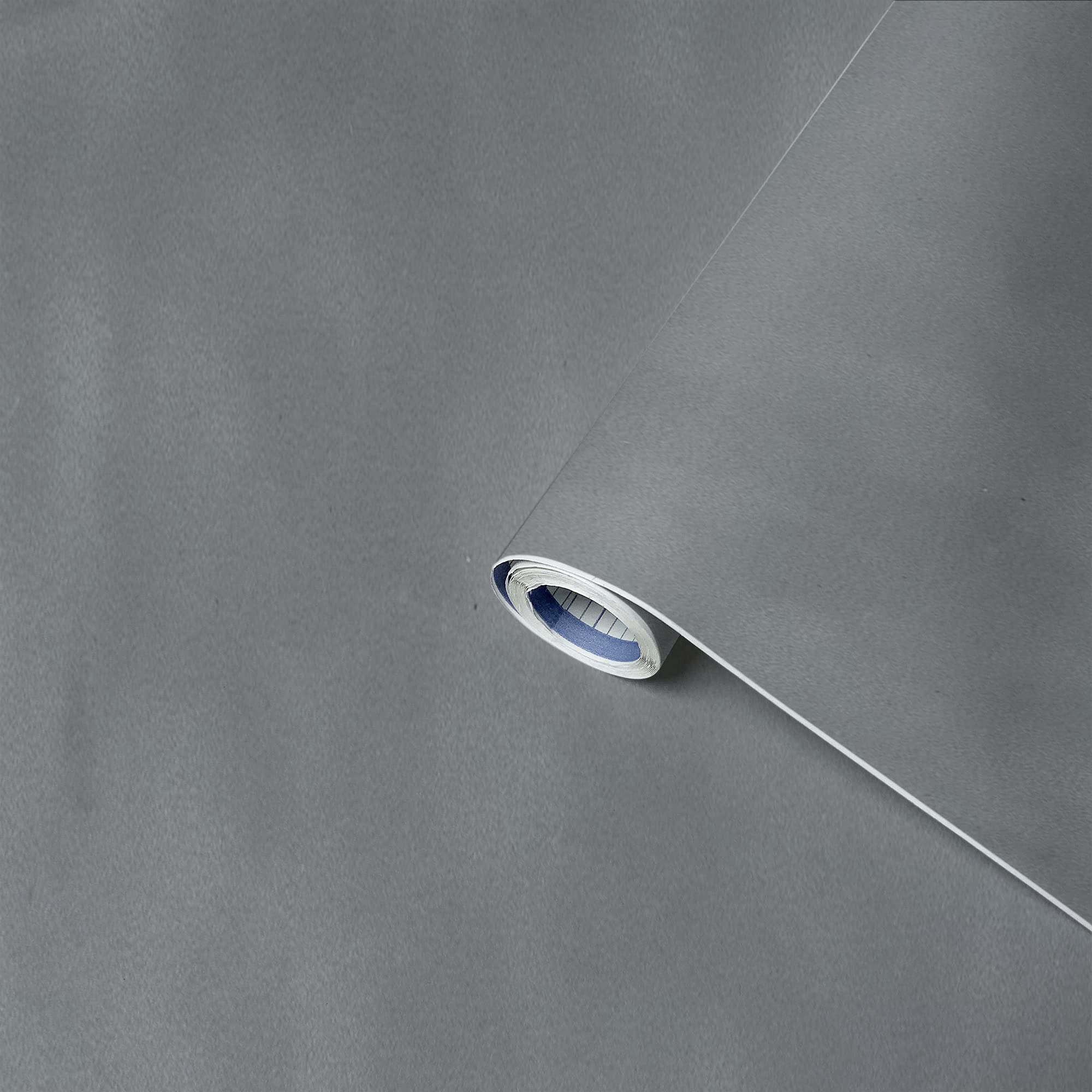 Venilia 53195 Self-Adhesive Decorative Furniture Film Suede Grey 45 x 100 cm Waterproof PVC Phthalate