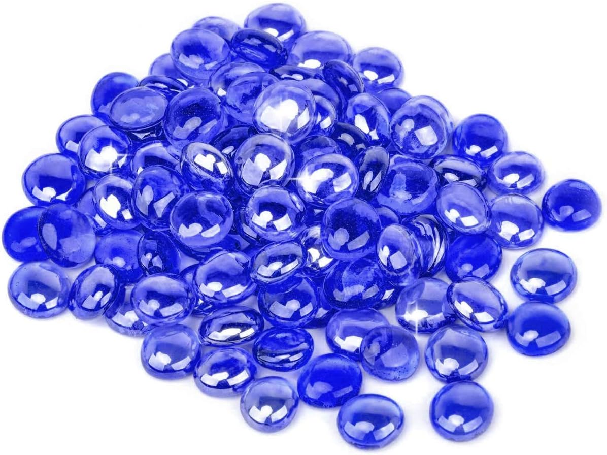 onlyfire Reflective Fire Glass Drops for Natural or Propane Fire Pit, Fireplace, or Gas Log Sets, 10-Pound, 1/2-Inch, Emerald Green: Garden & Outdoor