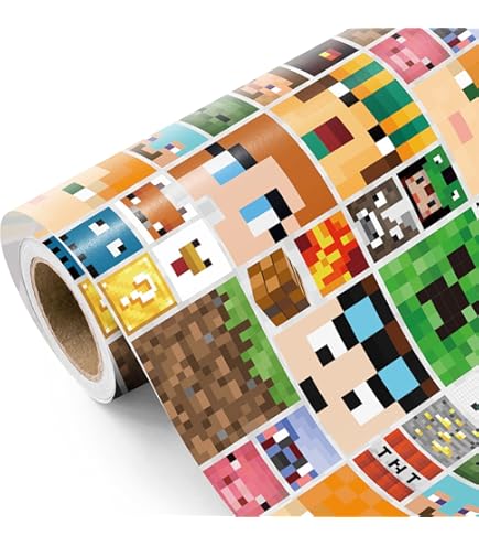 Liobelon 12 Hojas De Papel De Regalo De Construcción, Papel De Regalo, Excavadora, Tractor, Camión, Grúa, Papel De Regalo, Suministros De Fiesta De Cumpleaños Para Niños, Niños, Hombres, Fiesta De
