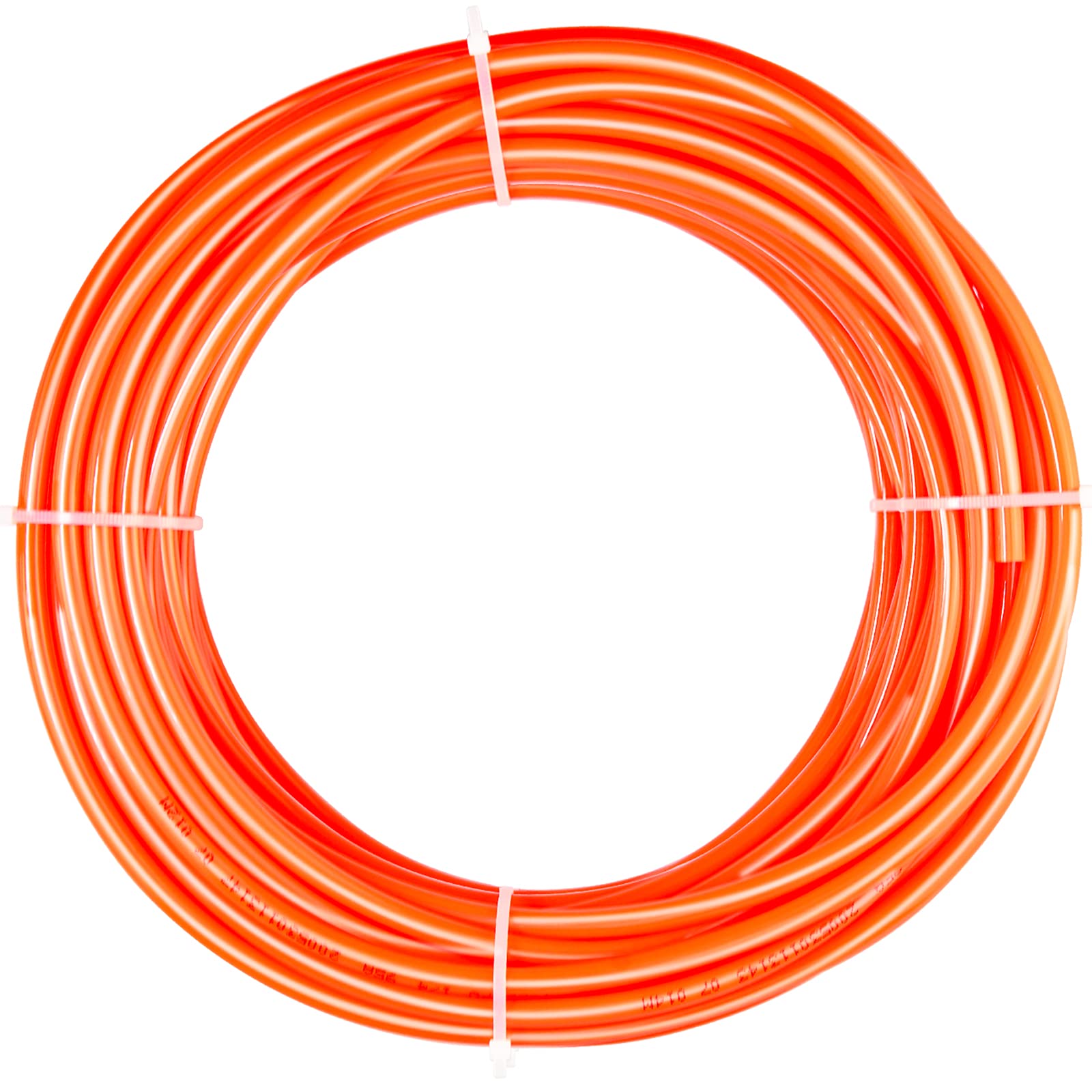 ERGAOBOY Polyurethane PU Air Hose Pipe Tube Kit, 6mm OD x 4mm ID Without Fittings (Orange, 10M)