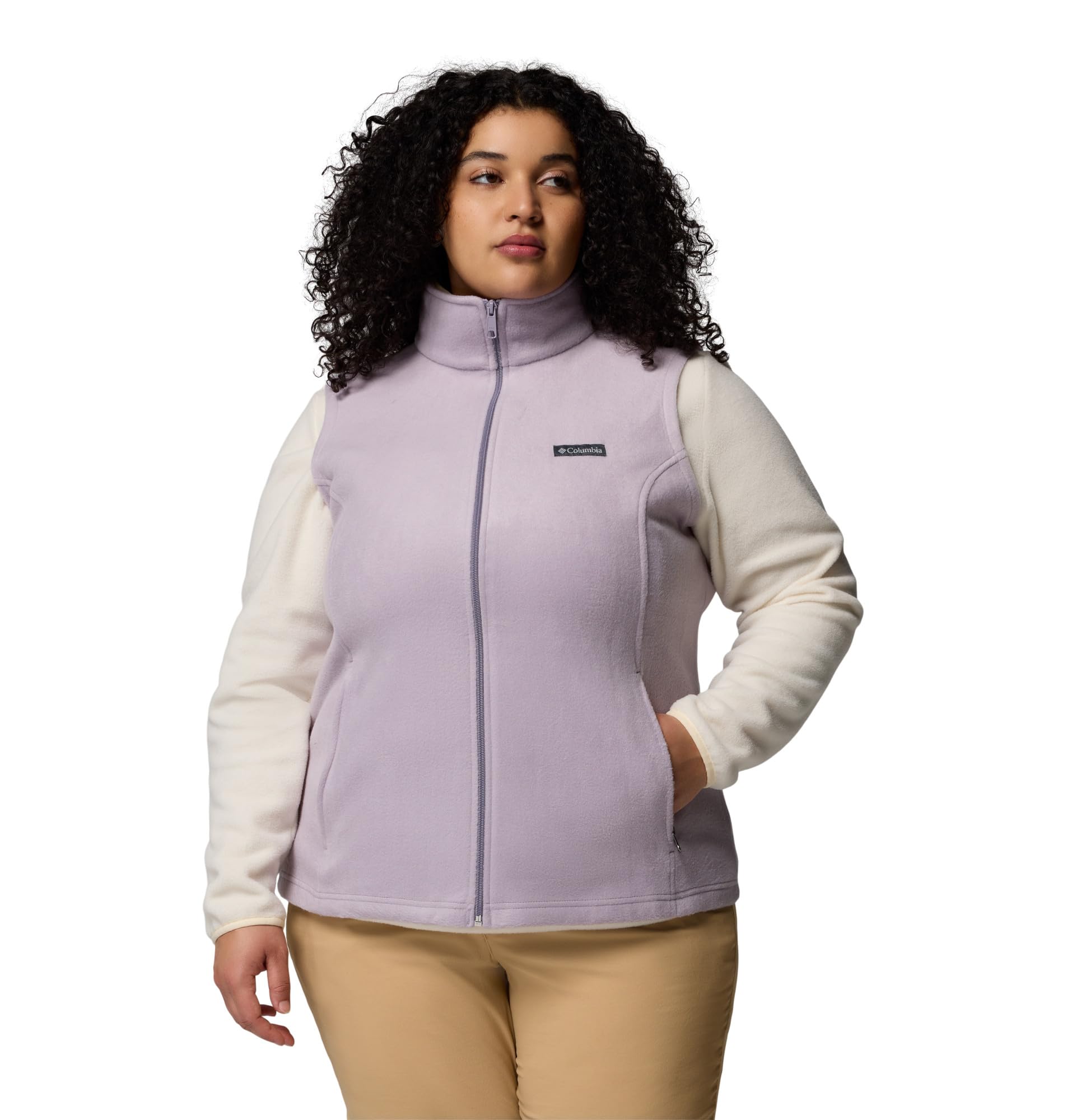 Columbia Womens Benton Springs Fleece Vest, Shale Purple, X-Small Image Columbia Womens Benton Springs Fleece Vest, Shale Purple, X-Small Image