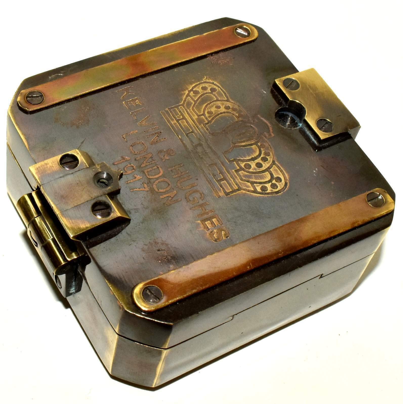 Medieval Replicas SOLID Brass Brunton 3 inch Compass Collectibles Compass Gift Item POCKET COMPASS