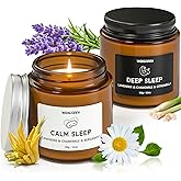 Waxcanpy Scented Candle Gift Set, Soy Candles for Women, Sleep Candles for Home Scented, 2 Pack Aromatherapy Candle for Relaxing, Sleep, Stress Relief & Home Decor