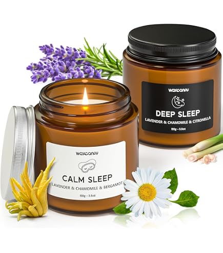 Chesapeake Bay Medium Jar Candles Duo - Cashmere Jasmine & Lavender Thyme | Soy Wax, Essential Oils, Frosted Glass