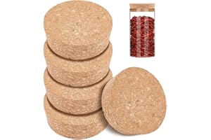 BENECREAT 8 Pcs Cork Bottle Stoppers, Cork Plug, Replacement Corks for Wine, Decorative Bottles, Jars, Arts, DIY Crafts, 2.5 