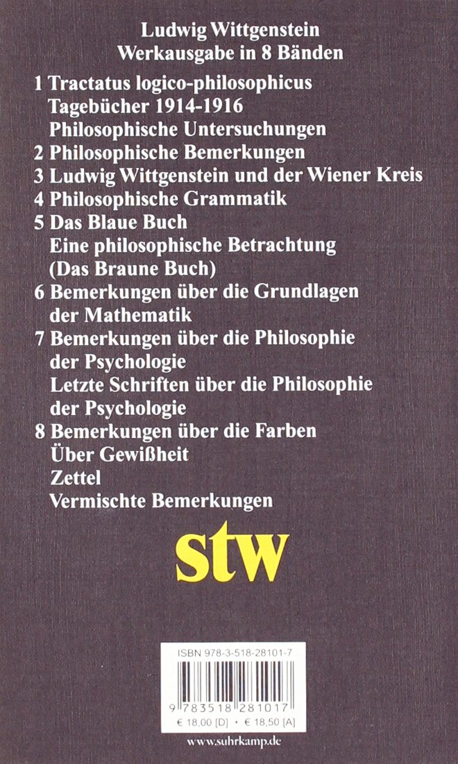 Tractatus Logico Philosophicus Tagebucher 1914 1916 Philosophische Untersuchungen Wittgenstein Ludwig Schulte Joachim 9783518281017 Amazon Com Books