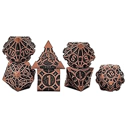 DND Metal Dice Set with Dragon Totem Metal Gife