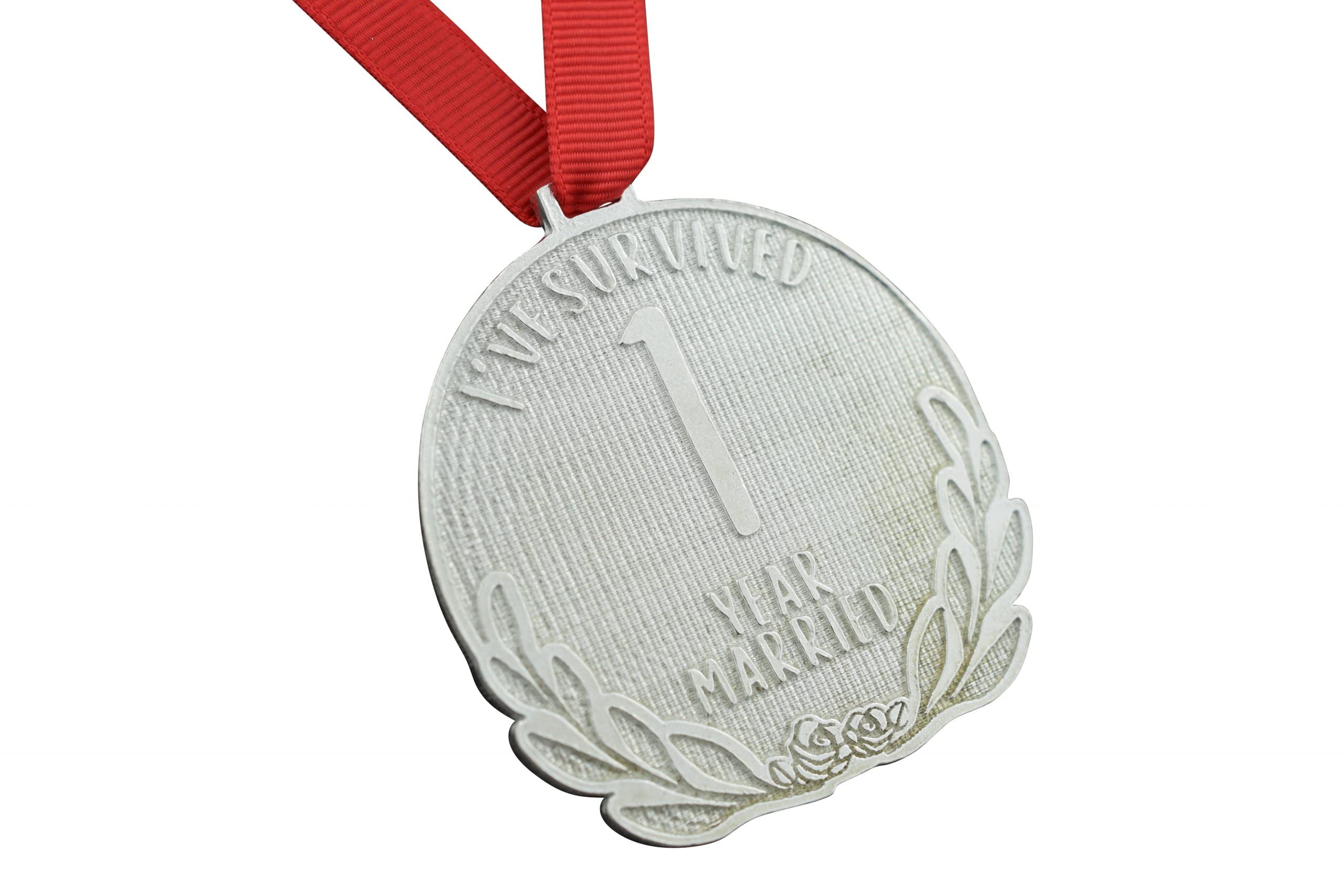 Pirantin 1st Anniversary Medal – I’ve Survived 1 Year Married Medal