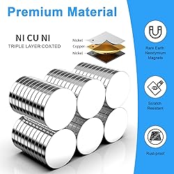 Neodymium Magnet, Caturledas 60 Pack 15x2mm Small