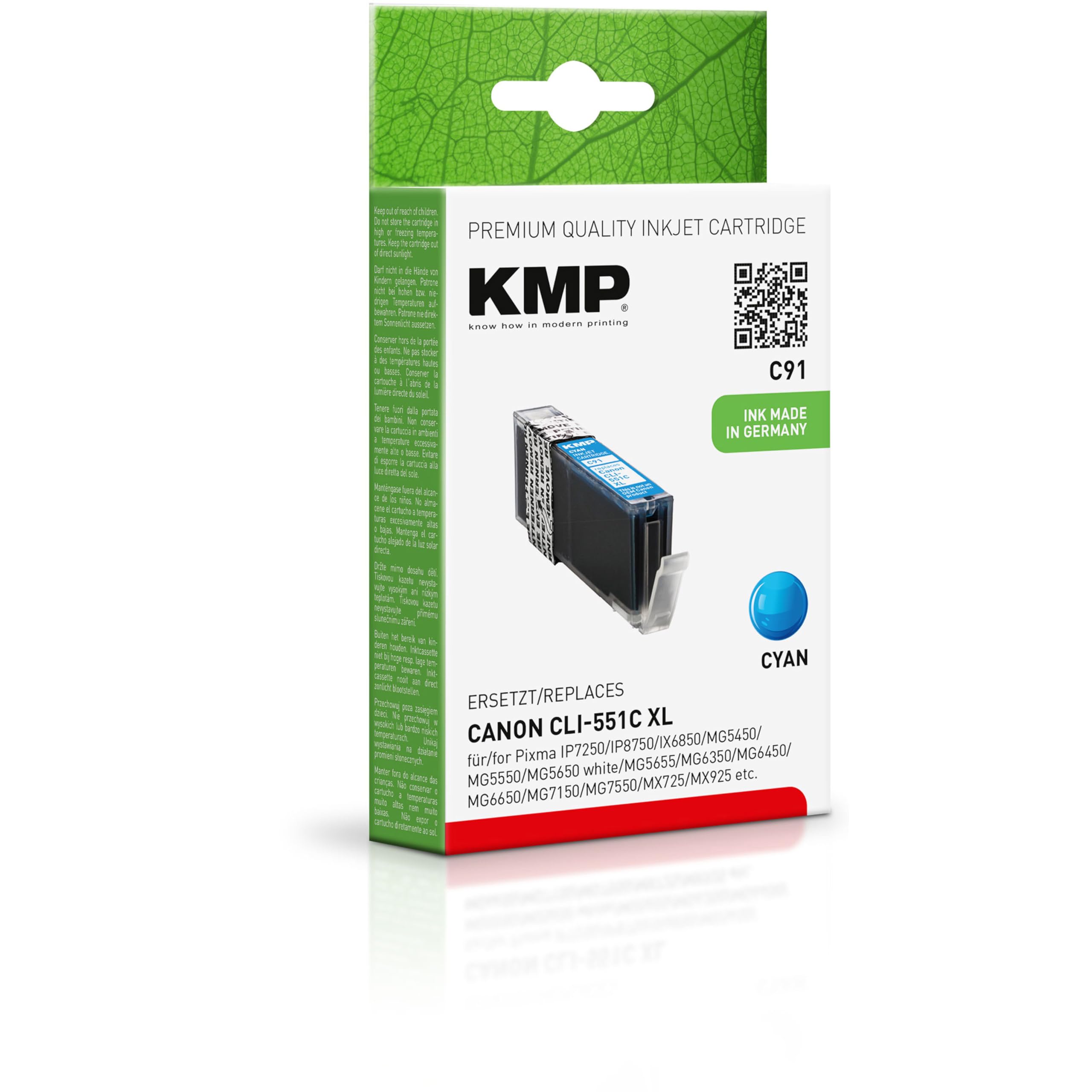 KMP C91 Canon CLI-551XL Grey Premium Ink