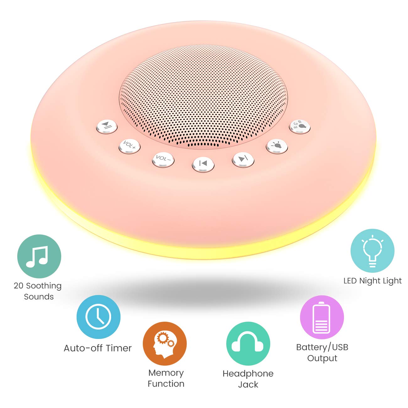 Odomy White Noise Sound Machine For Sleeping With 20 Non Looping Soothing Sounds Colorful Gradual Night Light Babykidsadults Sleep Therapy Sound #white #noise #for #sleep Odomy White Noise Sound Machine For Sleeping With 20 Non Looping Soothing Sounds Colorful Gradual Night Light Babykidsadults Sleep Therapy Sound