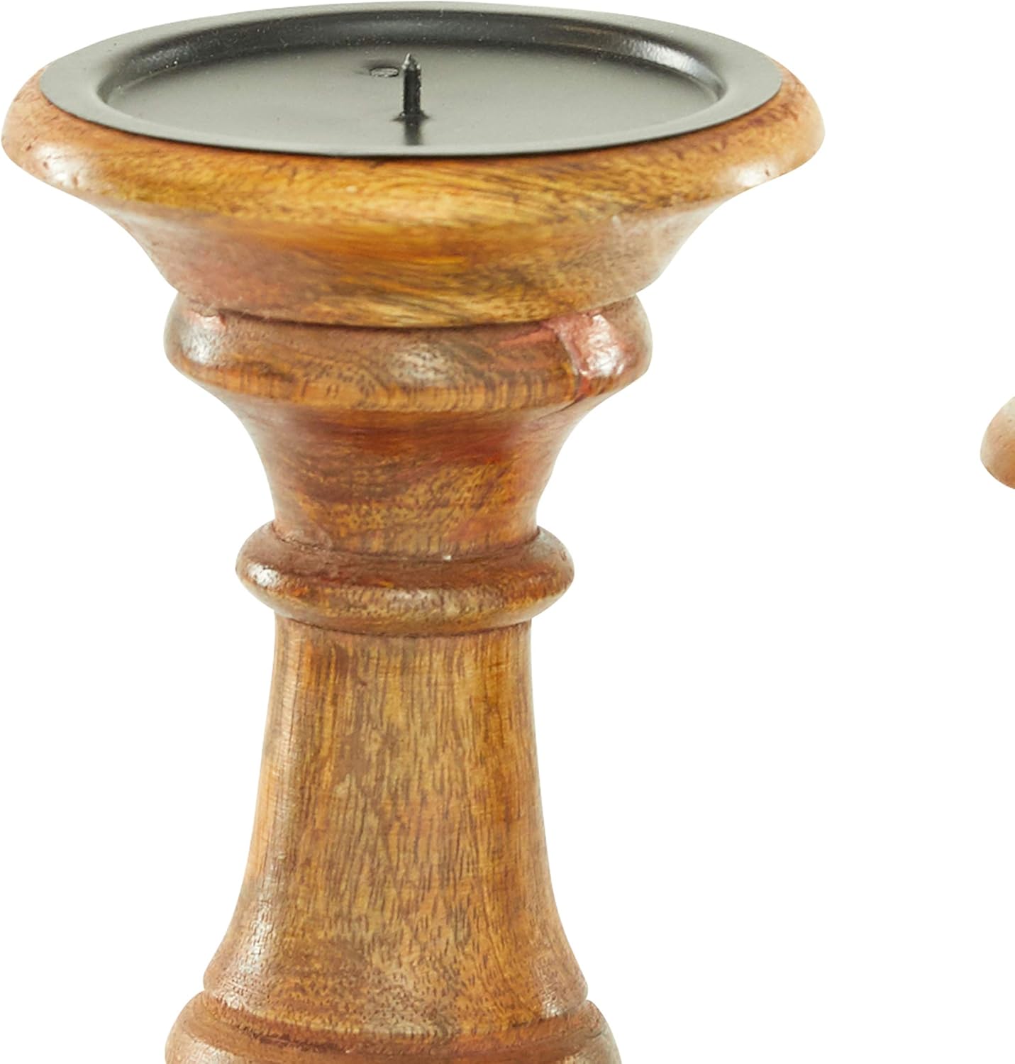 Deco 79 51536 Wood Candle Holder (Set of 3) 10", 8", 6" H: Home & Kitchen