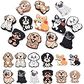 Echoed Elegance 12Pcs Dog-Themed Silicone Beads for Pens, 12 Styles Mixed Color Decorative Pen Charms, 20-30mm, 1pc/Style for Office & Journal (Dog)