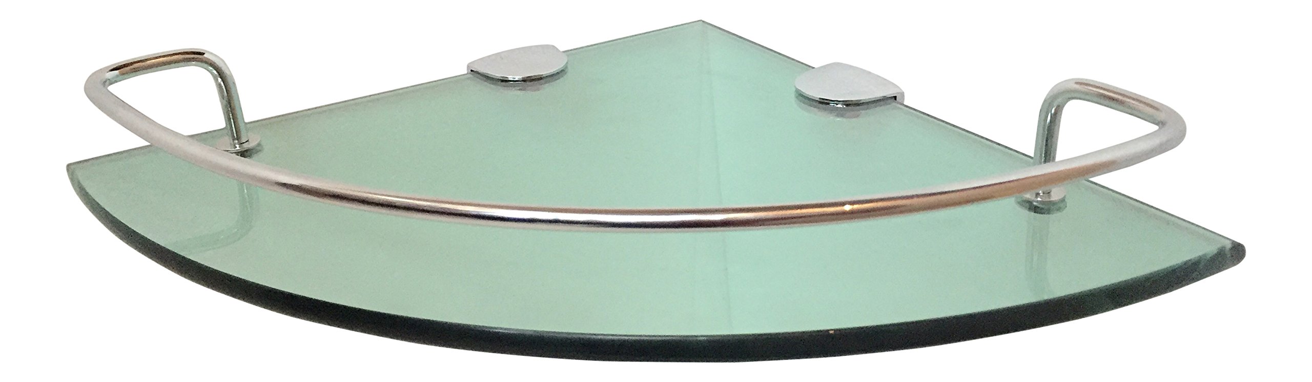 HAUSLER BATHROOM CORNER GLASS SHELF 6mm THICK TOUGHNED Tempered glass