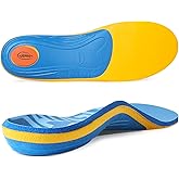 3ANGNI Arch Support Orthotic Insoles for Plantar Fasciitis, 220+lbs Heavy Duty High Arch Flat Feet Orthopedic Inserts, Over-Pronation Foot Pain Insoles for Work Boot Standing All-Day Men Women