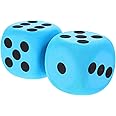 UPKOCH Large Dice Set 2Pcs 3.14In Rounded Corner Game Dice for Party Playing and Educational Activities Lightweight Portable 