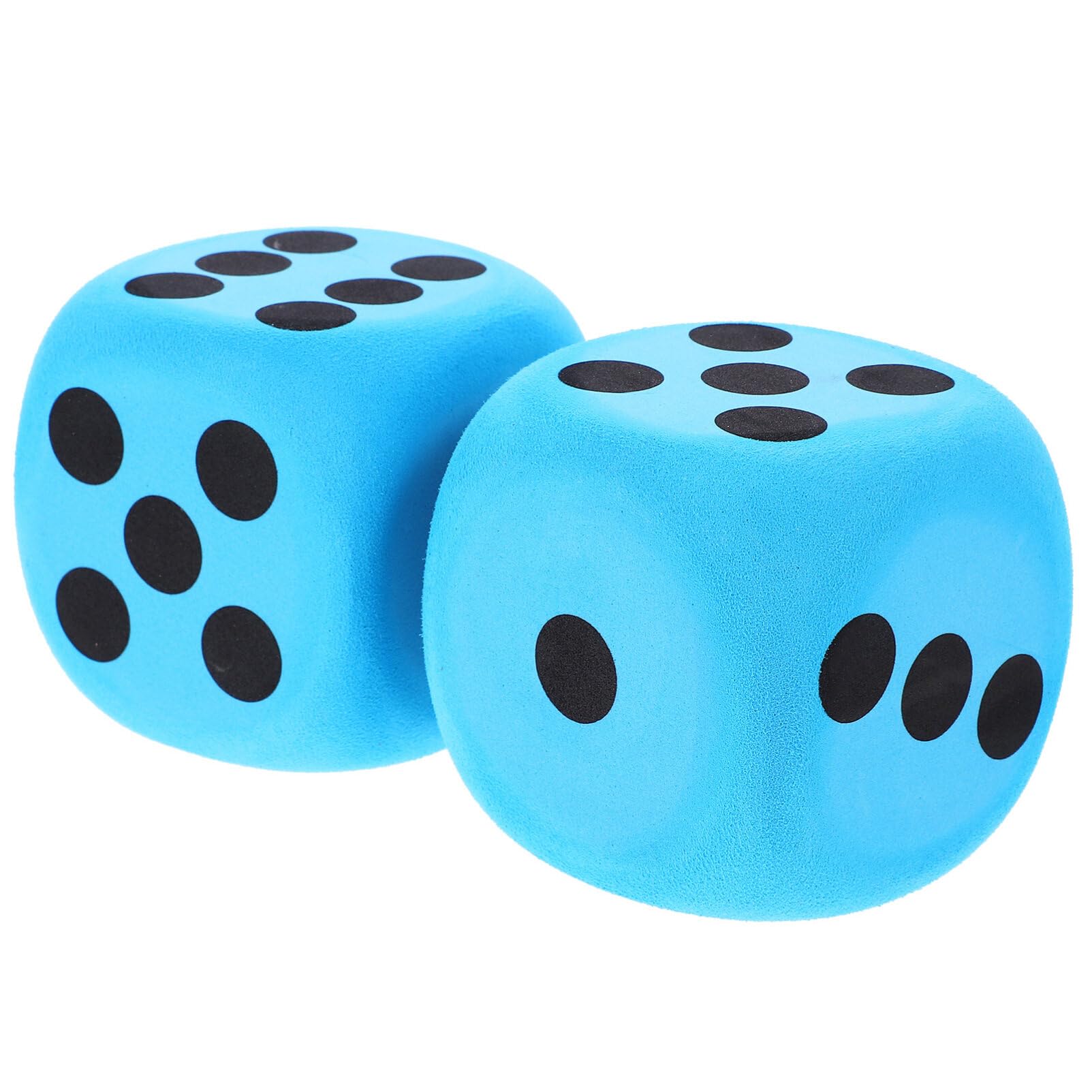 UPKOCH Large Foam Dice 3.15 Inch Lightweight Portable Dice Prop Set for Party Game Accessories and Educational Activities with Safe Rounded Corners Indoor Outdoor Use