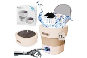 YLTIMER Portable Washing Machine,13L Folding Mini Washer with 3 Modes Deep Cleaning of underwear, baby clothes, Foldable Washing Machine for Apartments, Camping, Travel