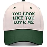 You Look Like You Love Me Hat, Funny Vintage Trucker Hats for Women Men, Trendy Embroidered Snapback Baseball Caps