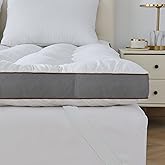 WhatsBedding 4 Inch Memory Foam Mattress Topper King for Back Pain Relief, Filled with Breathable Memory Foam, Soft Fluffy Supportive Bed Mattress Topper, 80x78x4 in