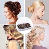 OWill 150 Pieces Bobby Pins Brown Hair Clips Storage Box Kirbys for Women view 5