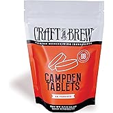 Craft A Brew - Campden Tablets - Sodium Metabisulfite - Sterilant for Winemaking - Ideal for Traditional Grape Wines - Crafting Fruit Wine, Cider - 50 Count