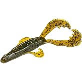 Strike King 3 Inch Green Pumpkinseed Creature Bait Craw Fishing Soft Plastic Lure 7 Pack
