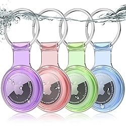 4-Pack Airtag Holder Keychain, Airtag Cover