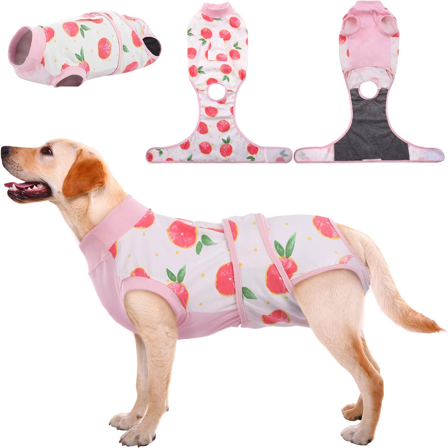 Kuoser Dog Surgery Recovery Suit, Dogs Recovery Suits Female Spay and Male Neuter for Post-Op Care