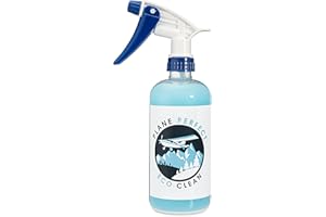 Plane Perfect Ecoclean Waterless Cleaner - 16oz, High Glossy Carnauba Wax Spray, Removes Dirt & Grime With Quick Detailer Spray, Waterless Wash and Wax for Airplanes, Cars, Bikes