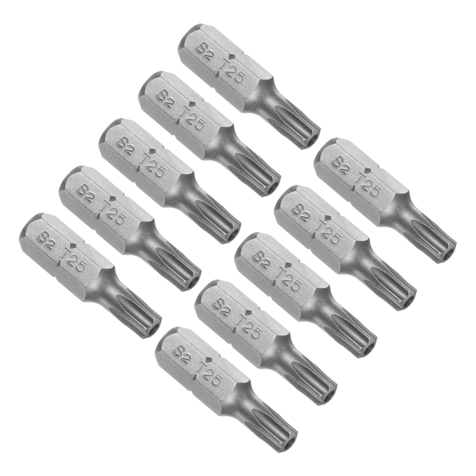 CoCud Torx Screwdriver Bits, 1/4" Hex Shank 25mm Long T25, Magnetic Screwdrivers Bit - (Applications: for Car Maintenance), 10-Pieces
