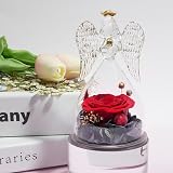 Miofula Eternal Rose in Glass Angel - Perfect Gift for Women view 3