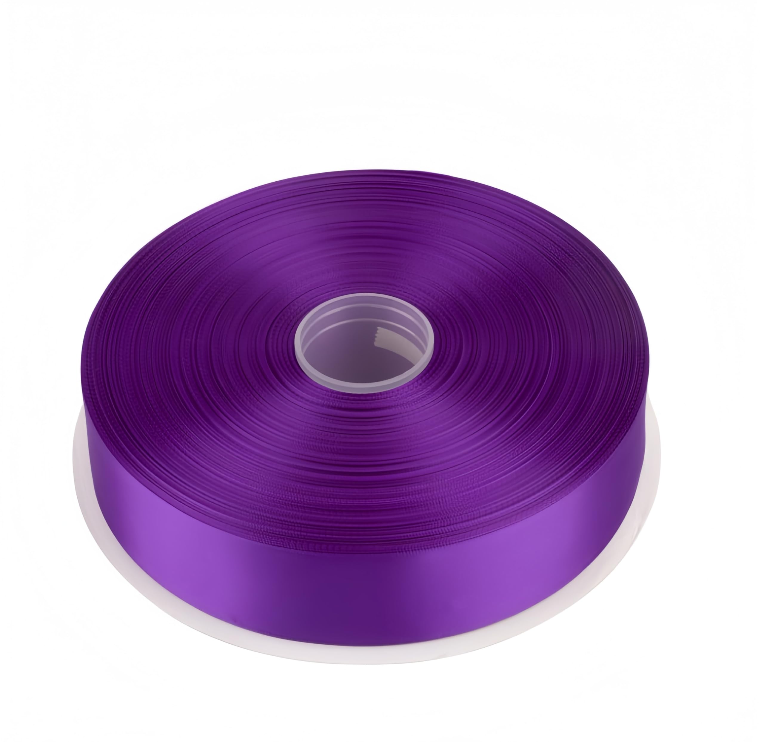 Photo 1 of 1 1/2 Inch Solid Satin Ribbon, 100 Yards Satin Ribbon for Gift Wrapping Floral Bouquets Wedding Party Decoration Handmade Bows and More (Purple)