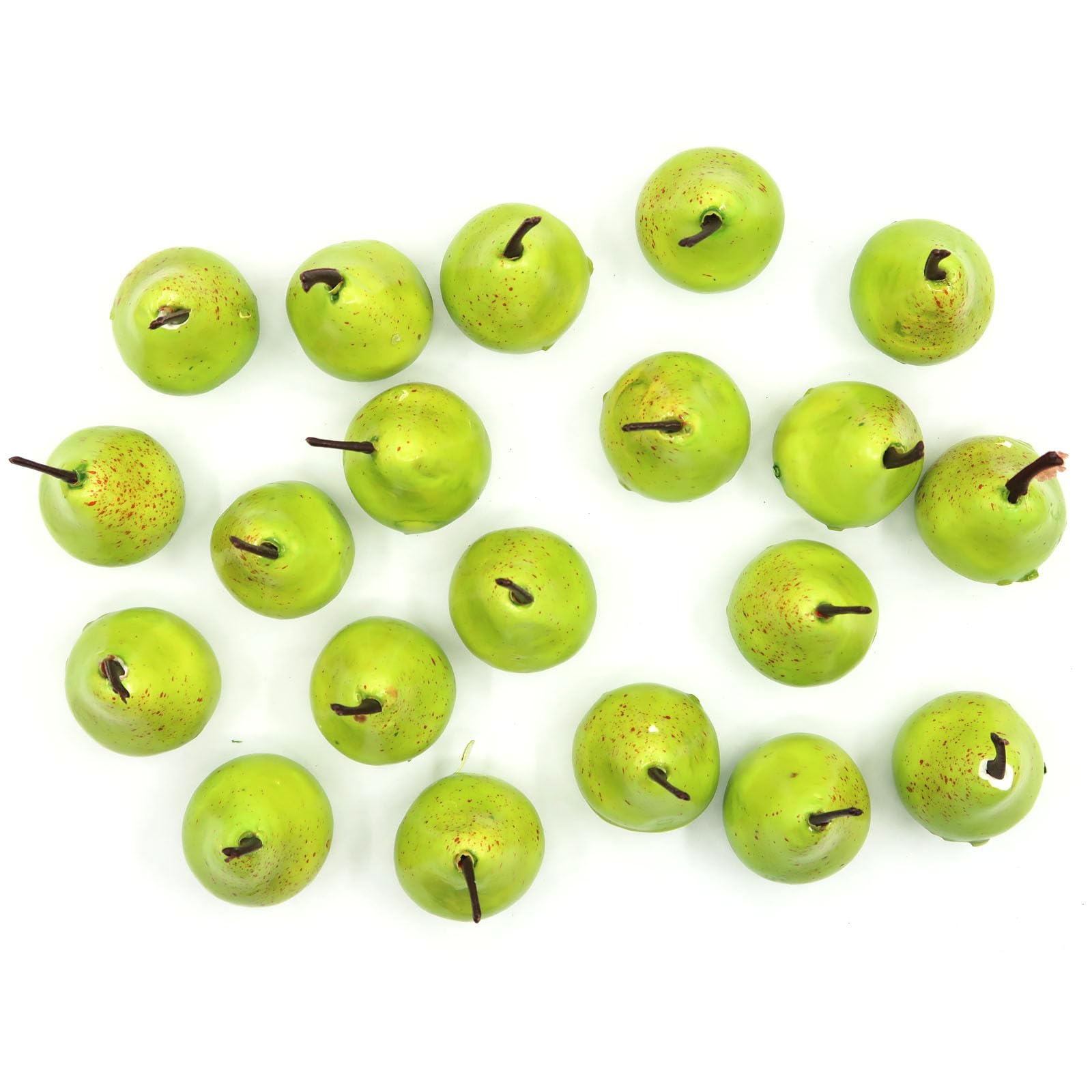 Photo 1 of 20Pcs Fake Artificial Fruit Small Lifelike Artificial Faux Green Pear Party Decor Ornament,Simulation Display Foam Realistic Pear Model for Home Kitchen Themed Tabletop Decor Photography Props
