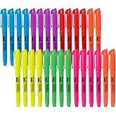 Mr. Pen- Highlighters Assorted Colors, 28 Pack, Chisel Tip | 7 Bright Fluorescent Colors, Quick Dry, Odorless &amp; Non-Toxic Ink