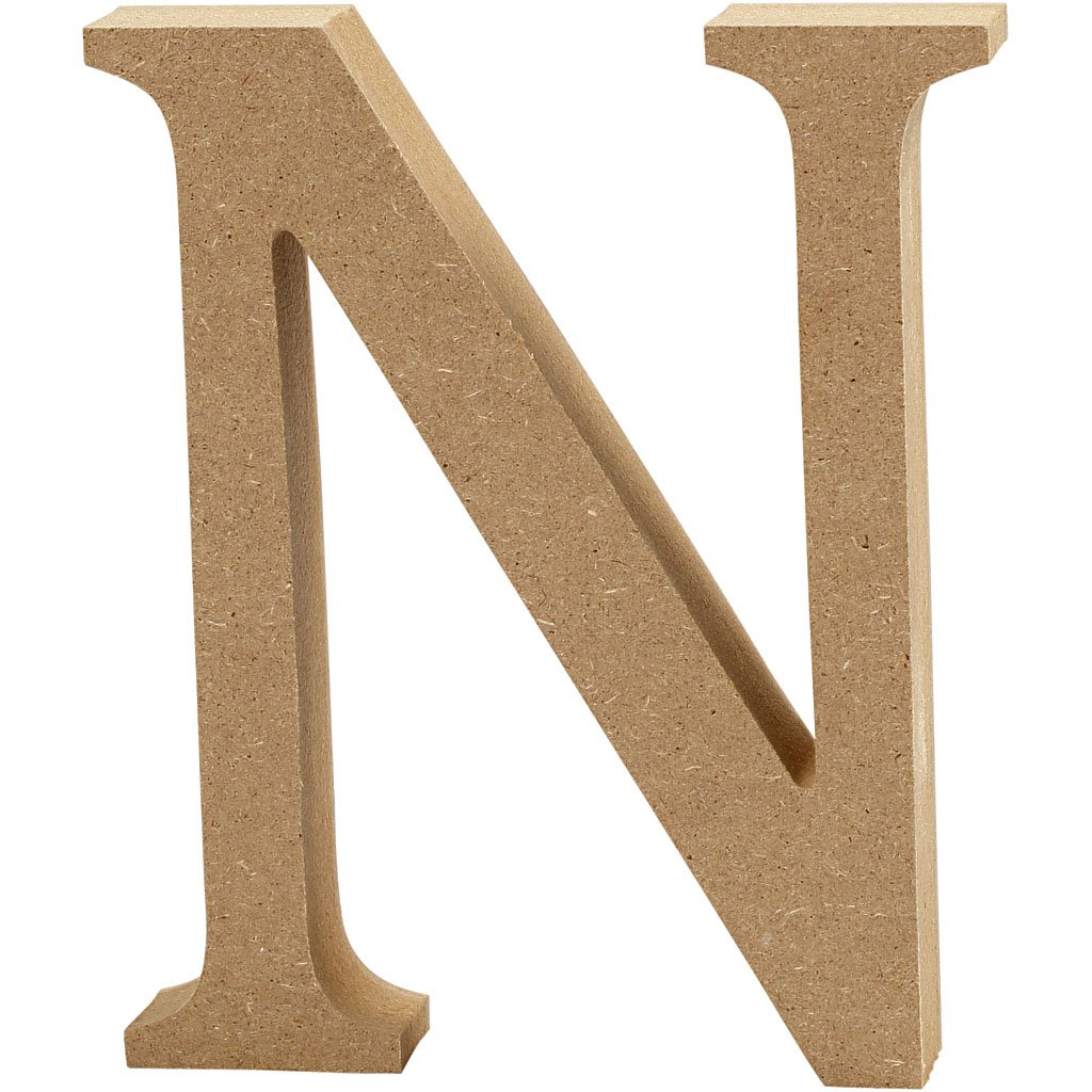 Create Crafts 56323 Wooden Letter, N, One Size